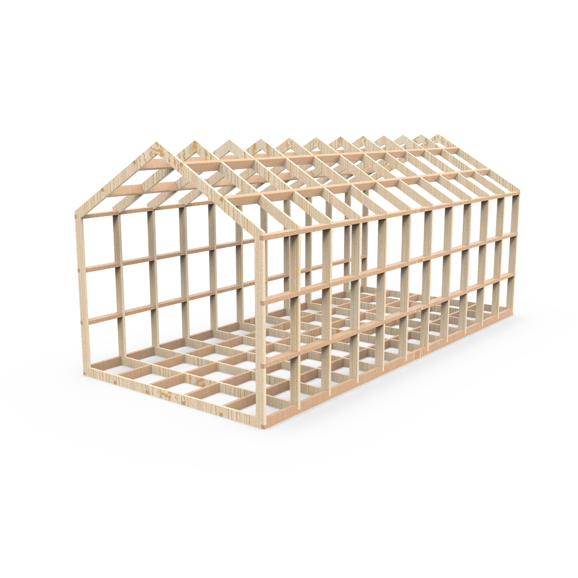 Cabin Glamping Pod Frame 4.0m – CNC Cut Self-Build Kit