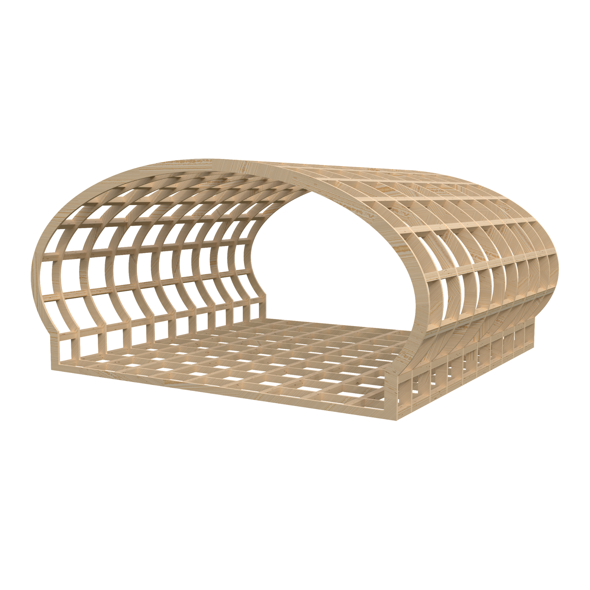 Ellipse Glamping Pod Frame 6.0m – CNC Cut Self-Build Kit