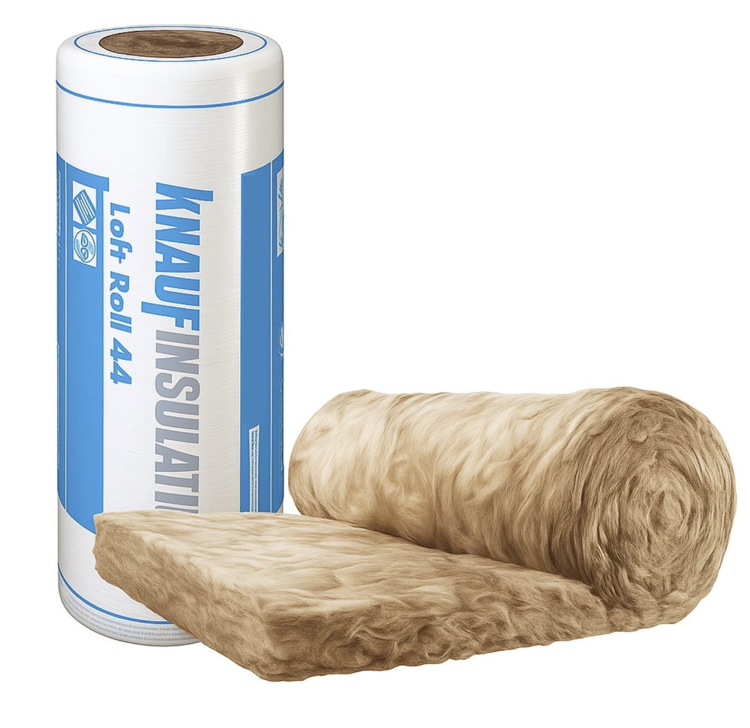 Knauf Loft Roll 44 Insulation 100mm – Glass Mineral Wool Insulation Roll (13.89m² Coverage)